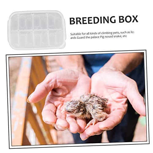 BESPORTBLE 14 Egg Capacity Reptile Lizard Box Suspended Incubation Practical Breeding Isolator
