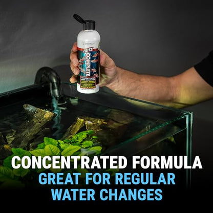 Fritz Complete – Concentrated Water Conditioner/Tap Water Dechlorinator, Instantly Detoxifies Chlorine, Chloramines, Heavy Metals, Ammonia, Nitrite/Nitrates, for Fresh and Saltwater (8 oz) - size: 8-Ounce