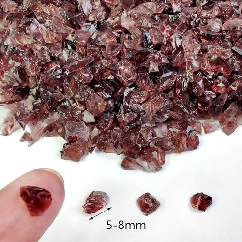 1.3 LB Crushed Glass Sand Broken Pieces for Resin Art,Crafts Project,Purple | Vase Fillers Candle Holder Fishbowl Pebbles Stones,Succulent Terrarium Gravels - color: Purple