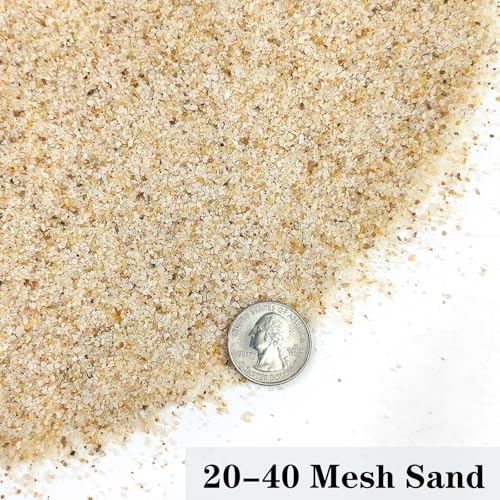 Aquarium Sand, 2lbs Beige Fish Tank Sand, Aquarium Gravel Substrate | for Aquascaping, Vivariums, Terrariums, Plants and Crafts - color: Beige, size: 2 lbs