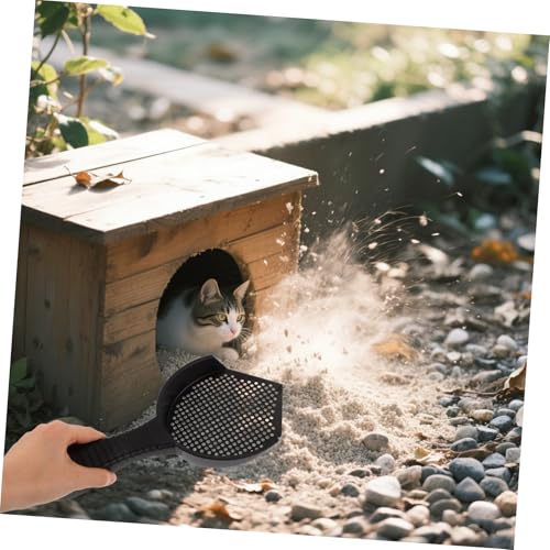 VANZACK 2Pcs Cat Litter Scoop Set with Fine Sifting Ergonomic Handle for Quick Cleaning of Cat Litter Boxes and Reptile Waste for Pet Owners