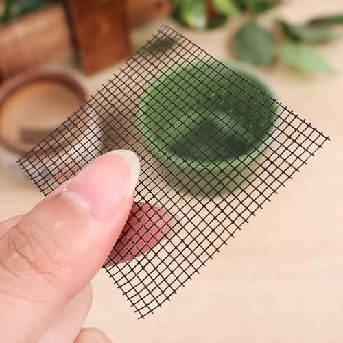 50PCS Flower Pots Hole Mesh Pad Plant Pots Drainage Hole Screens Soil Loss Pots Bottom Grids Mat Mesh