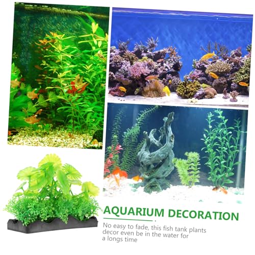 3pcs Realistic Aquatic Plant Decor for Aquariums Lifelike Greenery for Fish Tanks for Tropical Fish Reptile Terrariums and Underwater Landscapes