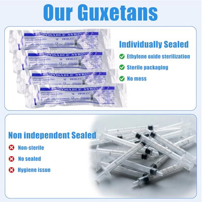 10ml Syringe with Measurement for Scientific Labs, Feeding Pets, Refilling and Measuring Liquids,Dispensing,with Cap (5PCS, 10ml) - size: 5PCS-10ml