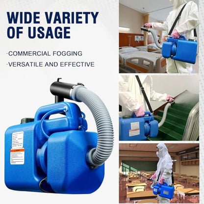 LONYEON 8L Electric ULV Cold Fogger Backpack Sprayer Mist Atomizer | Adjustable Flow Rate Fine Mist to Heavy Spray,Even Coverage on Surfaces,Large Area Spraying, Home Indoor Outdoor