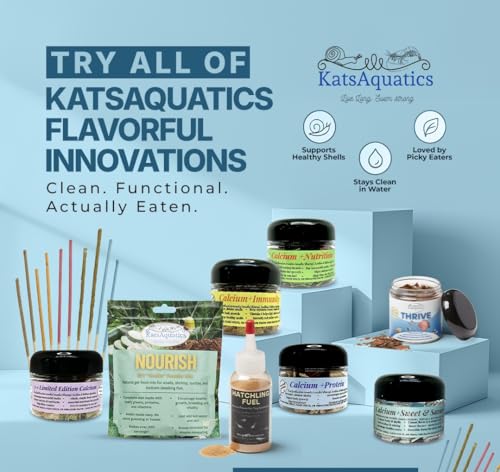 Nourish Snello Powder - for Snails, Shrimp, Plecos, Turtles - Complete Diet - Real Veggies & Proteins - NO Fillers - Easy to Make - No Bad Smell - USA Biologist Made.