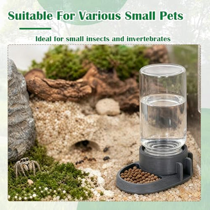 2-in-1 Ant Feeder & Waterer 10ml (Gray) – Dual Purpose Water Dispenser and Food Tray for Ant Farms