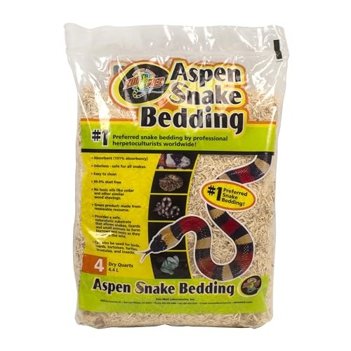 Zoo Med Laboratories Inc-Aspen Snake Bedding- Natural 4 Quart