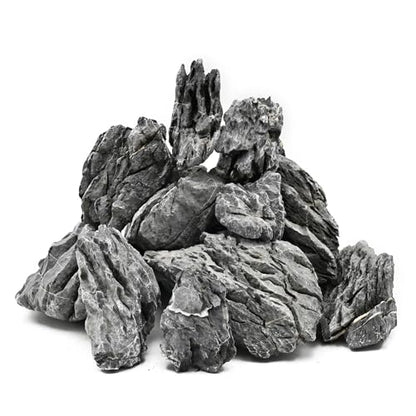 KINGRUI Natural Aquarium Rocks Seiryu Rock Stone 20lb Dragon Stone for Aquarium Landscaping Models Fish Tank Decoration Reptile and Amphibian enclosures 3 to 7 inch - size: 20lb(3-7inch)