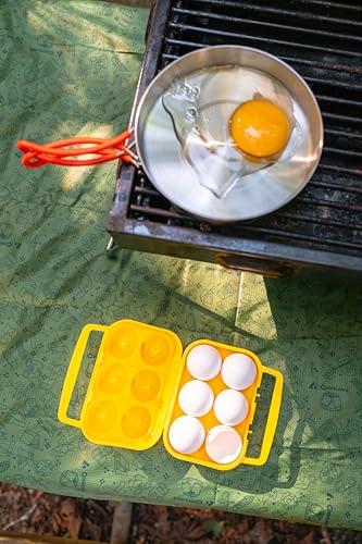 Coghlan's 2-Count Camping Egg Holder – Durable, Compact, Lightweight Storage Container for Outdoor Cooking, Travel, and Camping Adventures - style: 2 Eggs