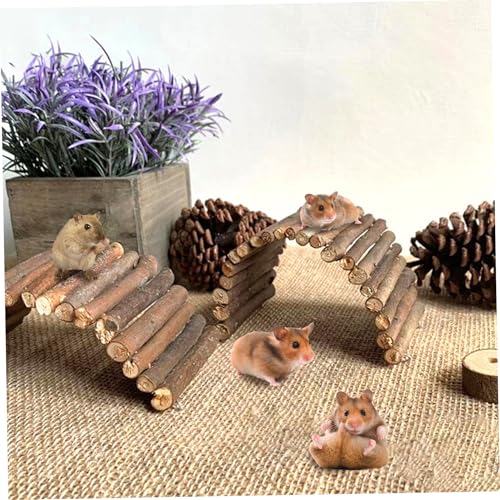 Reptile Bridge 5x9 Inch Safe Willow Branches Guinea Pig Ramp Anti-Bite Guinea Pig Hideout Climbing Ladder for Ferrets Chinchillas Hedgehogs Tortoise, L - color: L