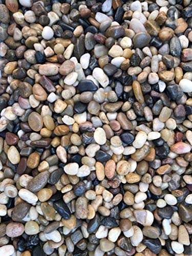 Voulosimi 12 LBS River Rock Stones, Natural Decorative Polished Mixed Pebbles Gravel,Outdoor Decorative Stones for Plant Aquariums, Landscaping, Vase Fillers - size: 12 LB