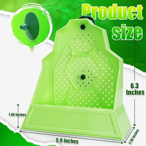 Reptile Anti-Escape Feeding Bowl, Wall-Mounted Feeder for Reptile, Stimulate Hunting Accessories for Terrarium, Vivarium and Paludarium, Suitable for Lizard, Gecko & Frog, Medium - color: Wall-Mounted Feeding Bowl, size: Medium