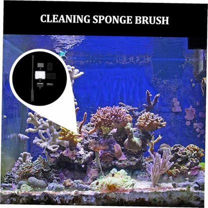 Totority 1set Aquarium Tool Versatile Fish Tank Brush Scraper and Fork for Easy and Maintenance for Aquariums and Fish Tanks