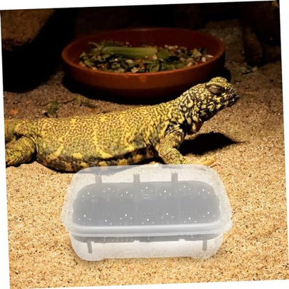 Professional Reptile Egg Incubator Box Compartments Transparent Cover and Premium for Snakes Lizards and Turtles Hatching for Pet Breeders