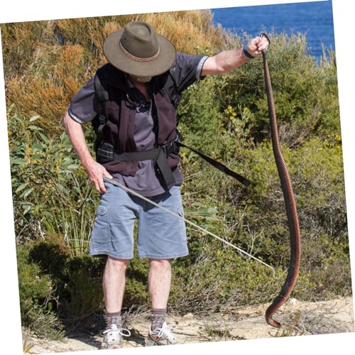 Hemoton Retractable Snake Catcher Tool Portable Reptile Hook for Safe Handling and Wild Catching of Snakes Easy to Carry with Maximum Grip Pressure