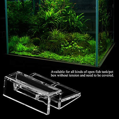 TOPINCN 20Pcs Aquarium Glass Cover Clip Acrylic Holder Support Clamp Accessory Acrylic Aquarium Cover Clip Aquarium Lid Clips Universal Lid Clips for Aquarium Fish (8mm) - size: 8mm