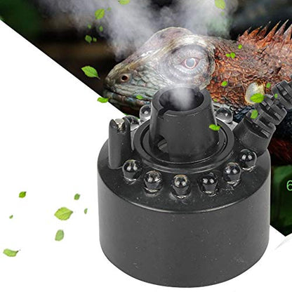 Mist Maker, Indoor Fountain Mister Foggers, Colorful Mist Maker Fog Atomizer, Small Pond Fog Machine Atomizer Air Humidifier Perfect for Water Fountain Pond, 12W Reptile Habitat Sprayer with 400ML/H