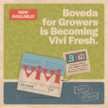 Boveda 62% Two-Way Humidity Control Packs For Storing ½ oz – Size 4 – 10 Pack – Moisture Absorbers for Small Storage Containers – Humidifier Packs – Hydration Packets in Resealable Bag