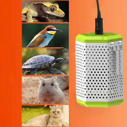 Heating Lamp Guard Mesh with Spring Buckle Anti-Scald Lampshade | Cage for Turtle Chicken Bearded Dragon Coop Basking Aquarium Snake Outdoor