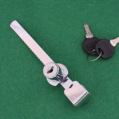 Cabinet Locks,Drawer Lock,Mailbox Lock,Durable Terrarium Showcase Display Cabinet Sliding Glass Door Window Lock with 2 Keys