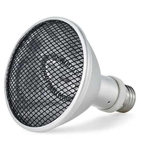 Deep Heat Projector Reptile Heat Lamp Bulb (DHP 100W, PAR30), Basking Light for Bearded Dragon & Leopard Gecko, Carbon Infrared Heater for Amphibian Pet