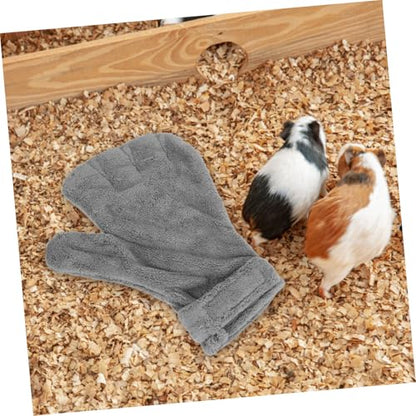 Hamster Anti-bite Gloves Bite Proof Pet Protective Gloves for Small Animals Gray for Handling Birds Parrots Chinchillas Safe Animal Care