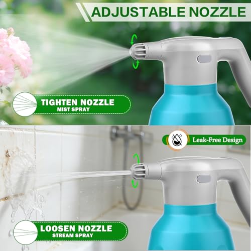 Electric Spray Bottle 1/2 Gallon Plant Mister with Spraying Rod | Automatic Electric Water Sprayer, Adjustable Nozzle, Spray 60 Bottles Once Charge, For Plant Fertilizing,Weeding and Cleaning