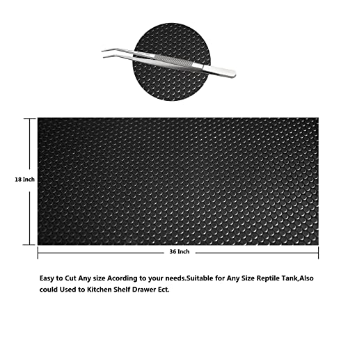 Reptile Substrate Mat Terrarium Liner 2PCS 36 * 18 inch, Bearded Dragon Tank Accessories Reptile Tank Carpet Bedding Non-Adhesive for Leopard Gecko Snake, Lizard and Tortoise