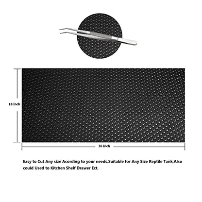 Reptile Substrate Mat Terrarium Liner 2PCS 36 * 18 inch, Bearded Dragon Tank Accessories Reptile Tank Carpet Bedding Non-Adhesive for Leopard Gecko Snake, Lizard and Tortoise