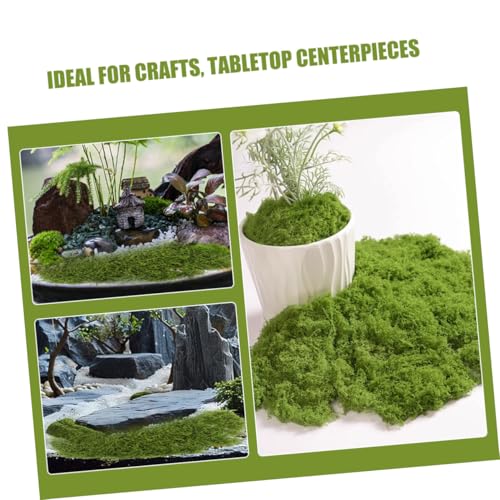 SEWOART 1bag Realistic Fake Moss Faux Filamentous Moss Terrarium Decor Sphagnum for Plants