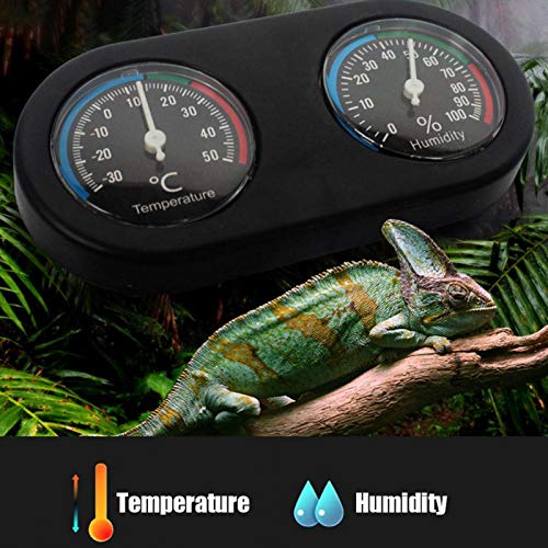 Hygrothermograph, Temperature Humidity Meter Round Shape Hygrometer Thermometer Reptile Mini for Hydrometer Humidity Reptile for Reptile