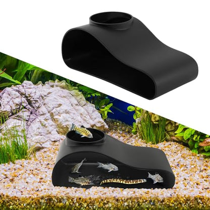 Aquarium Underground Tunnel Cave Fish & Shrimp Under Gravel Tunnel Aquarium Cave Hideout Shrimp and Fish Hiding Caves Shrimps Hideout(Size:Single Hole) - size: Single hole
