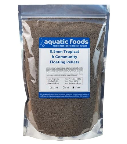 0.5mm - 1/64" Tropical & Community Fish Floating Micro Pellets-WL... 2-lbs - size: 2 Pound (Pack of 1)