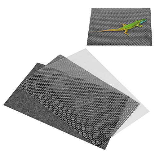 Zerodis Reptile Carpet, 3 in 1 Lizard Cage Mat Snake Bedding Multi-Functional Reptiles Pets Mat Moisturizing Pad Carpet for Bearded Dragon Turtles IguanaTortoises