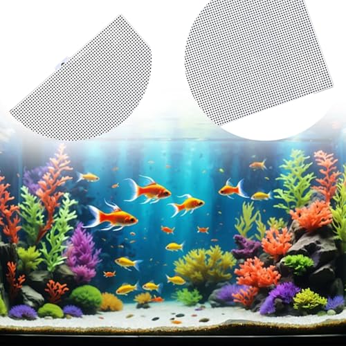 2Pcs Fish Tank Divider, Plastic Cuttable Grid Plate, Aquarium Dividers with 12Pcs Suction Cups, Clear Fish Separator DIY Designed Easy to Bent, 13 x 10 Inch