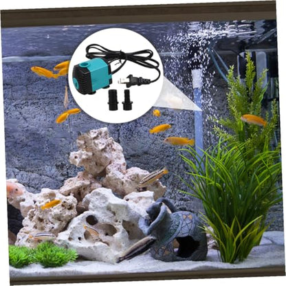 Toddmomy Silent Mini Submersible Aquarium Fountain Pump Waterfall Pump for Fish Tank Terrarium Hydroponics Quiet Side Suction Design for Indoor and Outdoor Use