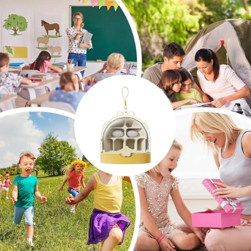 Silkworm Transport Container Clear Breathable Silkworm Observation Box | Reptiles Habitat for Indoor Raising Science Projects Outdoor Activities Teens Camping Backyard