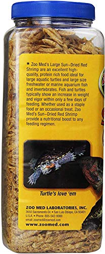 Zoo Med Large Sun-Dried Red Shrimp 5 oz - Pack of 3 - size: 5 Ounce (Pack of 3)