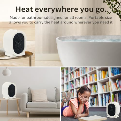 Portable Space Heater for Indoor Use, 400W Small Desk Heater for Office | mini heater,small space heater,portable heater for camping,desk heater for office quiet small