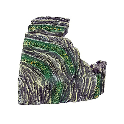 JIHAQUA Terrarium Decor Reptile Hide Reptile Hides and Caves, Medium | Aquarium Tank Accessories Decorations