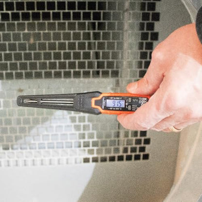 Klein Tools ET05 Digital Pocket Thermometer, HVAC Instant Read Thermometer with Backlit Display, Wide Measurement Range, Fahrenheit and Celsius - style: Digital