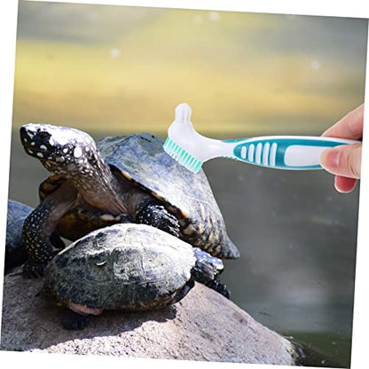 Toyvian Turtle Tank Cleaner Creative Denture Brush Multi-Functional Brush for Turtle Shell