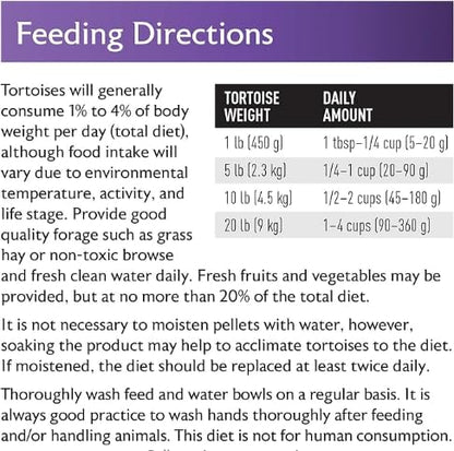 Mazuri | Tortoise Diet | 1.25 Pound (1.25 LB) Bag (Pack of 2) - size: 20 Ounce (Pack of 2)