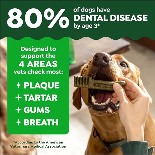 Greenies Large Natural Dental Dog Treats, Original Flavor, 12 Count | Veterinarian-recommended, cleaner teeth after 28 days, clean to gumline, for dogs 50-100 lbs, original chicken flavor - size: 12 Count (Pack of 1)
