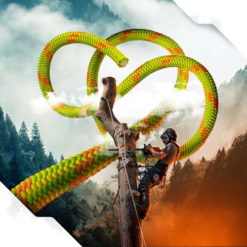 24-Strand 11.8 mm Arborist-Pro™ Rope – High Tensile Strength – Lightweight – Made in USA - color: Yellow, size: 200 ft