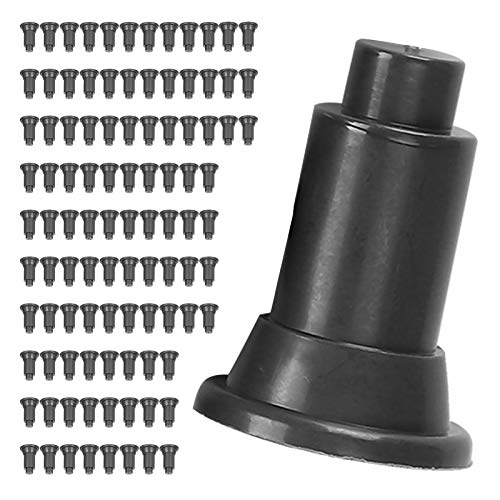 Fydun 100 Pcs Isolation Board Supporty Feet, 100Pcs Set Aquarium Feet, Fish Dividers Support for Divider Black (Black) - color: Black