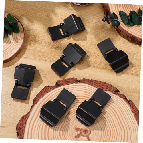 Sosoport 6pcs Reptile Feeding Box Latch Plastic Escape Prevention Buckles for Glass Turtle Tanks and Tropical Ecological Terrariums Easy Installation and Secure Locking