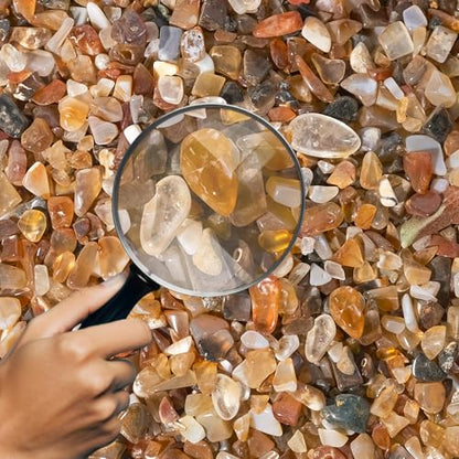 Carnelian Crystal Chips Bulk 1lb, 1200+ Pieces, 5-8mm Natural Gemstones - color: Carnelian, size: 1LB