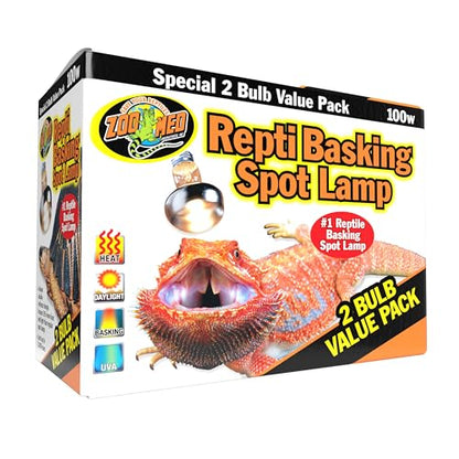 Zoo Med - Bulb BASKING SPOT 100W Value 2pk- Pack of 3.